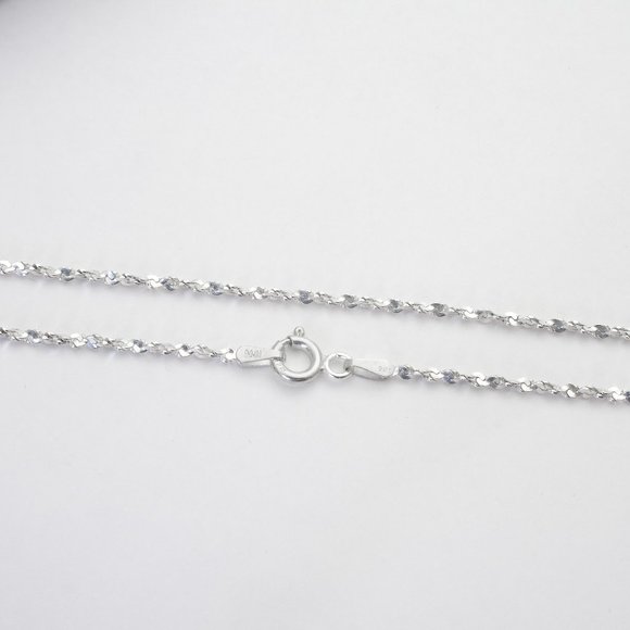 7.5" Sterling Silver Bracelet, Stamped 925 ITALY, Solid Silver Wrist Bracelet - Picture 7 of 7